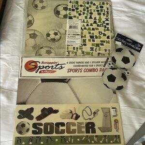 Soccer Sports Combo Pack-combine with other soccer scrapbook items in closet
